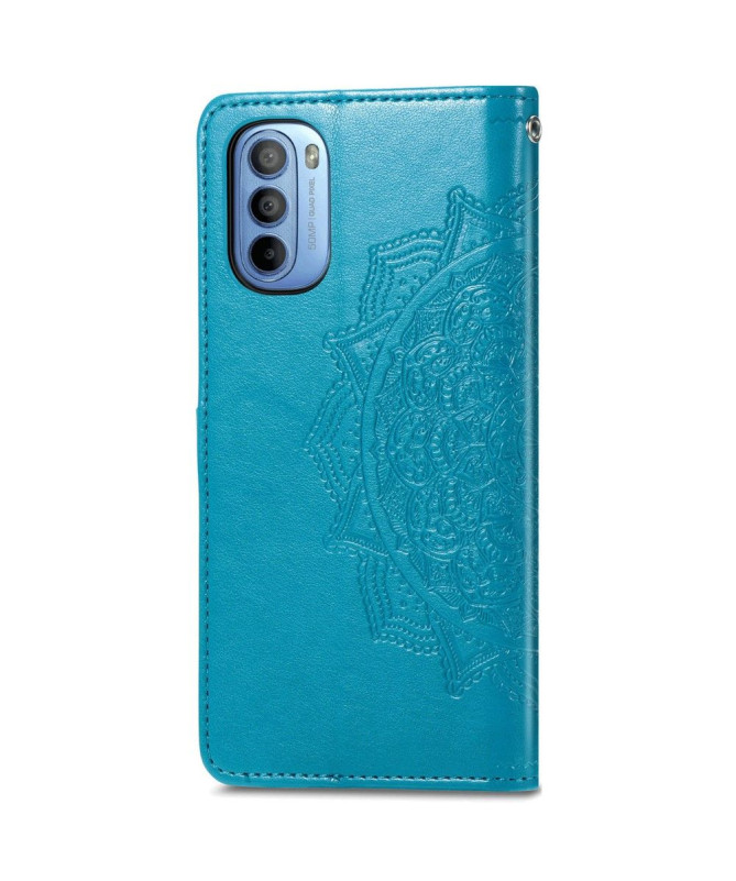 Housse Motorola Moto G31 / Moto G41 Mandala relief en simili cuir