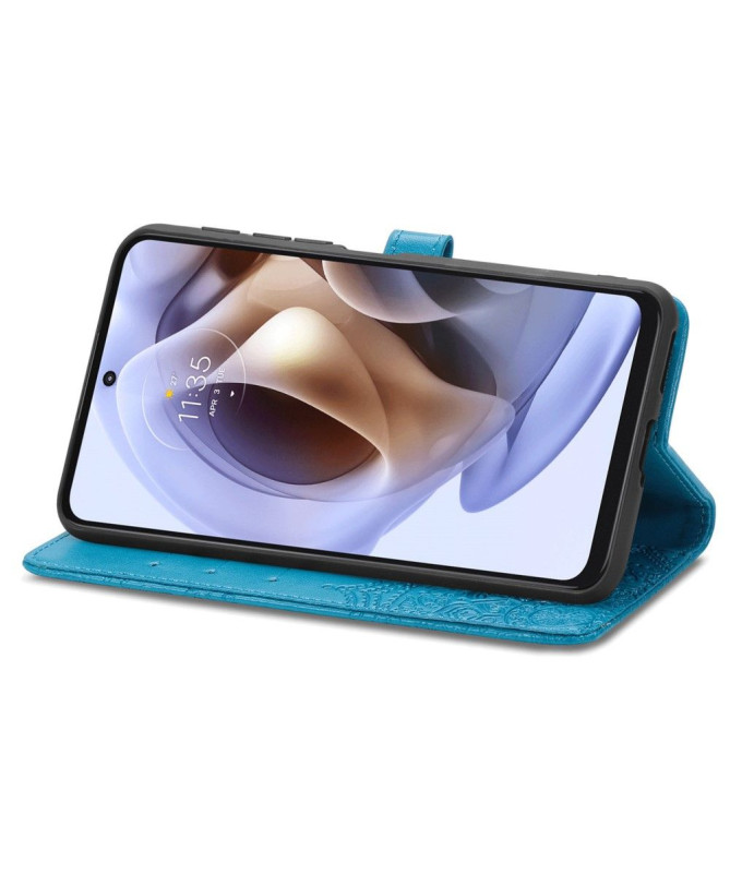 Housse Motorola Moto G31 / Moto G41 Mandala relief en simili cuir