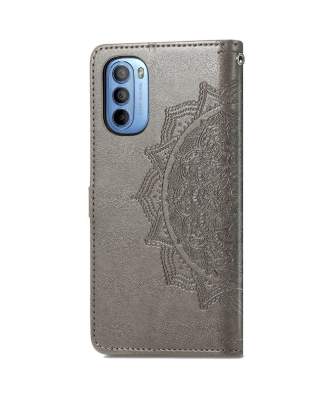 Housse Motorola Moto G31 / Moto G41 Mandala relief en simili cuir