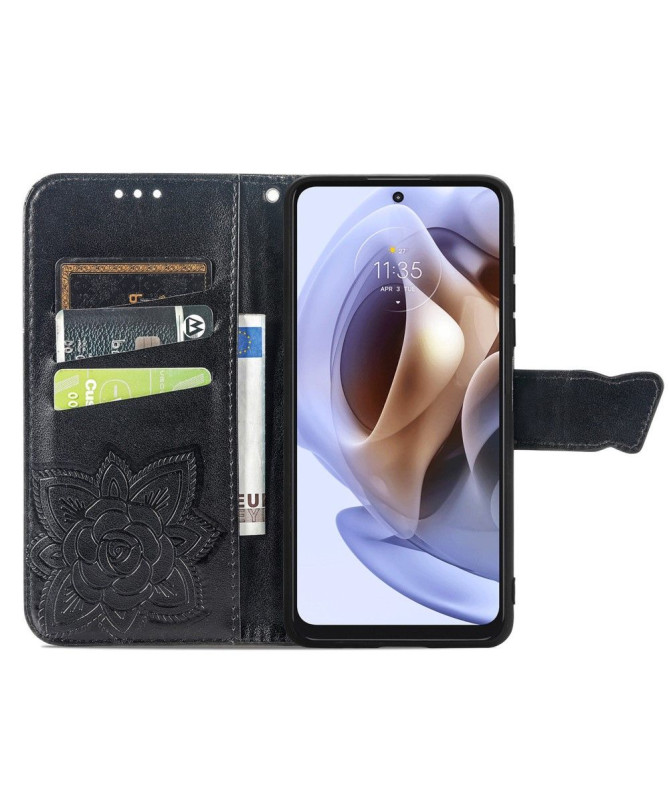 Housse Motorola Moto G31 / Moto G41 Papillon Relief