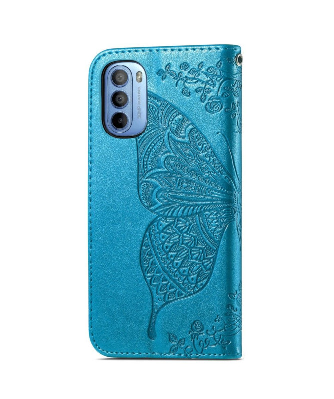Housse Motorola Moto G31 / Moto G41 Papillon Relief