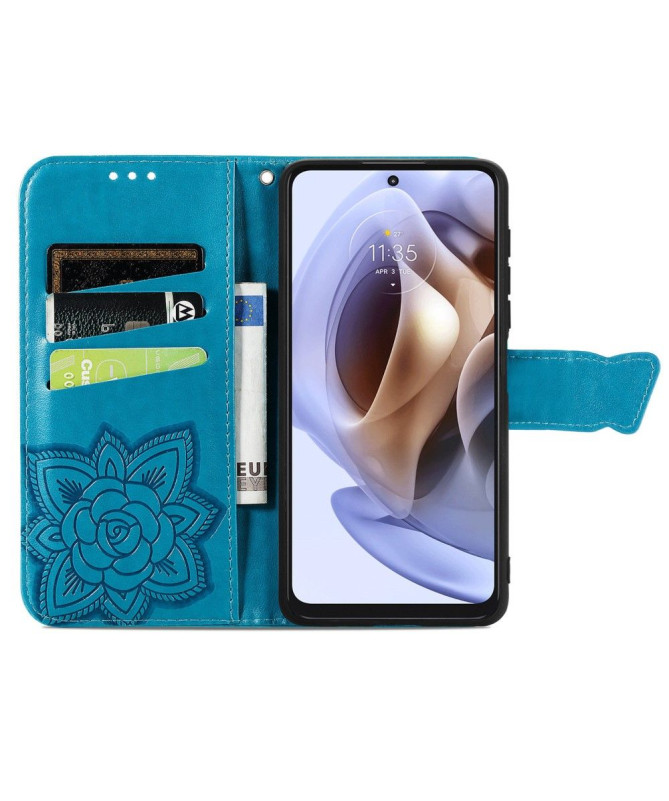 Housse Motorola Moto G31 / Moto G41 Papillon Relief