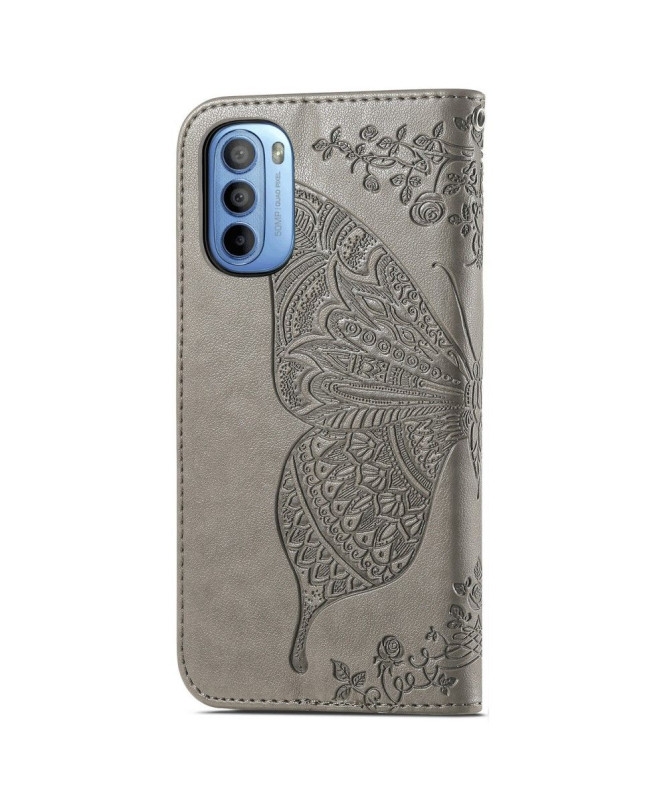 Housse Motorola Moto G31 / Moto G41 Papillon Relief