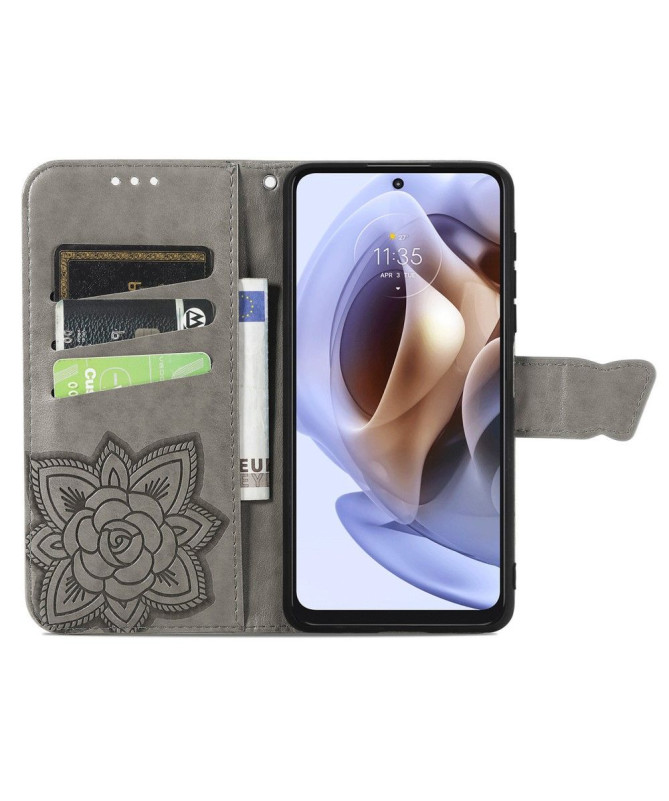 Housse Motorola Moto G31 / Moto G41 Papillon Relief