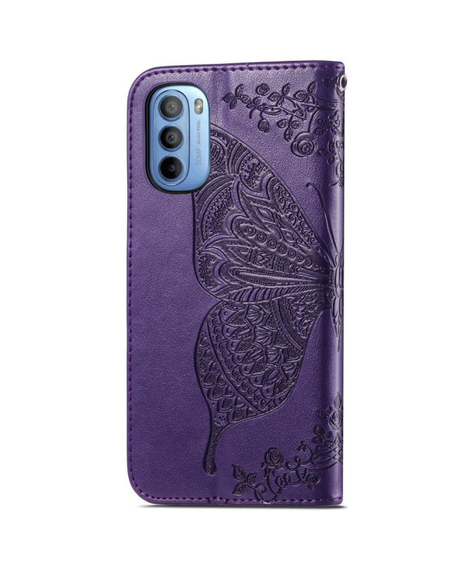 Housse Motorola Moto G31 / Moto G41 Papillon Relief