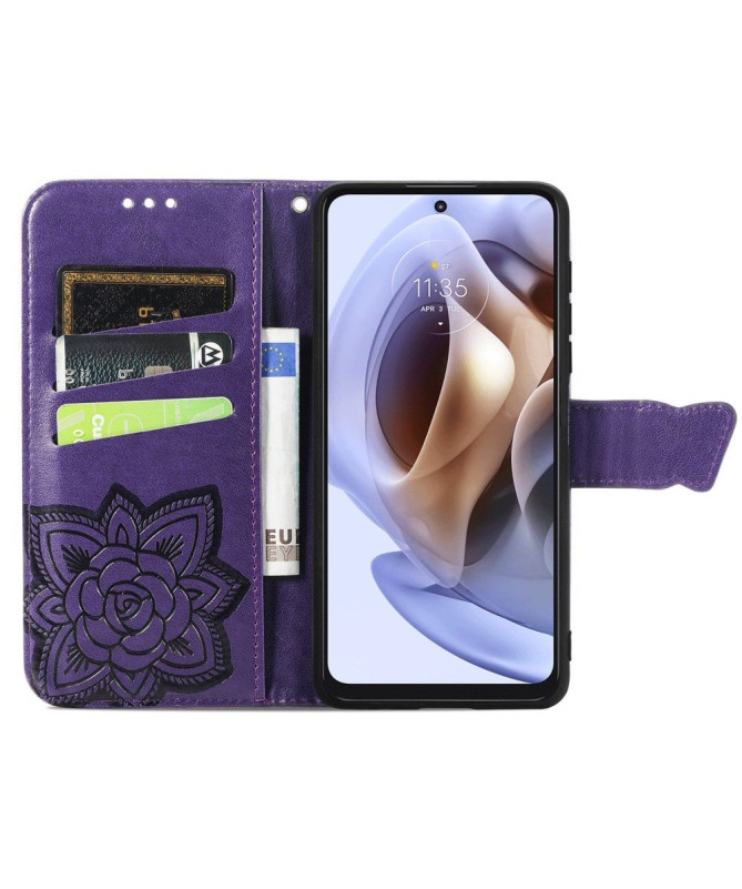 Housse Motorola Moto G31 / Moto G41 Papillon Relief
