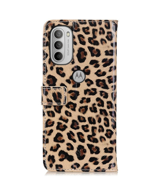Housse Motorola Moto G31 / Moto G41 Simili Cuir Style Léopard