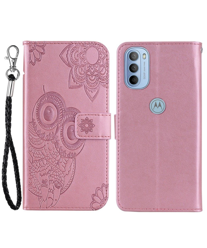 Housse Motorola Moto G31 / Moto G41 Hibou en relief