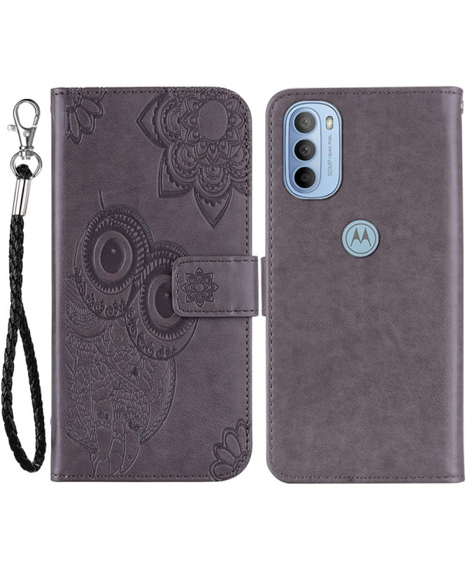 Housse Motorola Moto G31 / Moto G41 Hibou en relief