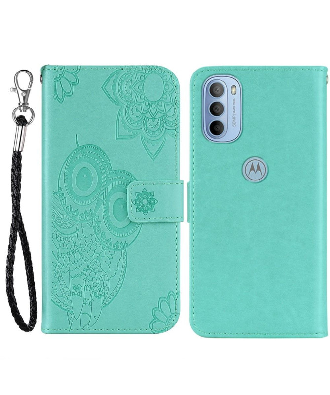 Housse Motorola Moto G31 / Moto G41 Hibou en relief