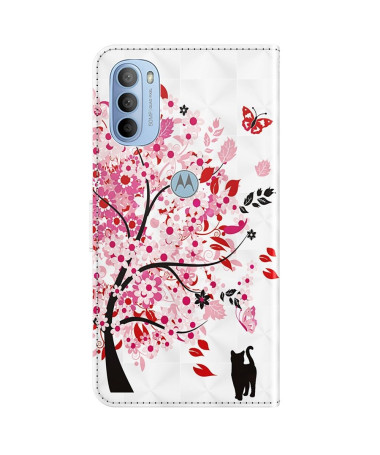 Housse Motorola Moto G31 / Moto G41 Arbre à Fleurs