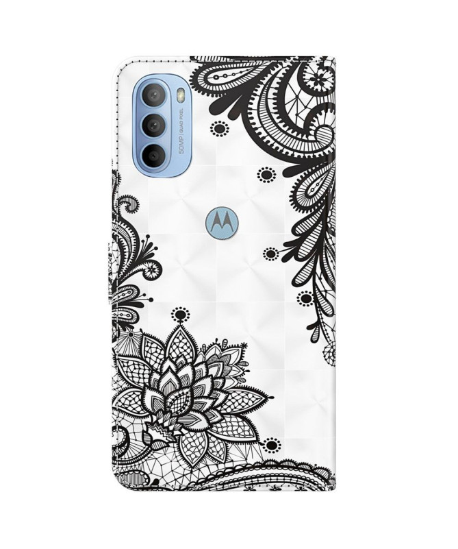 Housse Motorola Moto G31 / Moto G41 fleurs dentelle