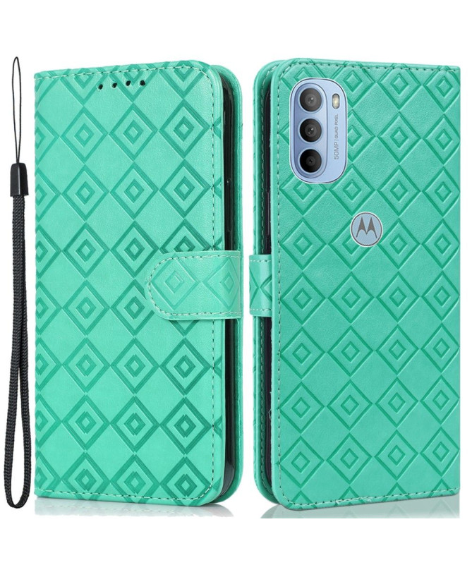 Housse Motorola Moto G31 / Moto G41 Rabat Grid