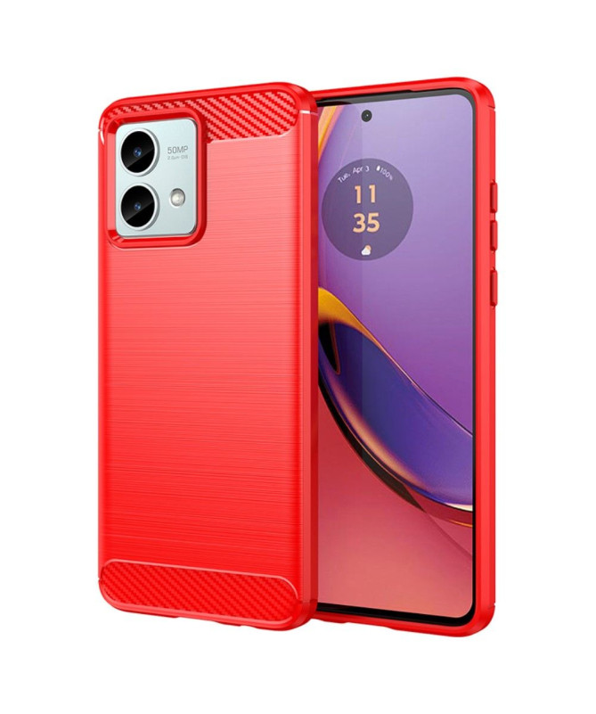 Coque Moto G84 5G effet brossé silicone