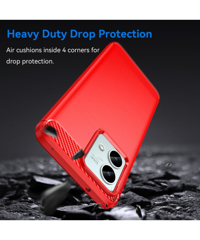 Coque Moto G84 5G effet brossé silicone