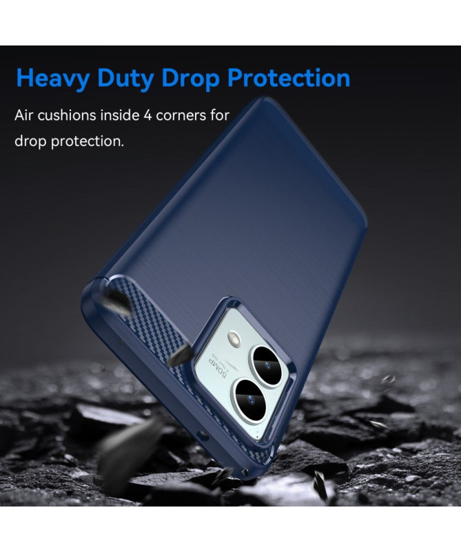 Coque Moto G84 5G effet brossé silicone