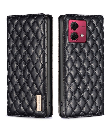 Flip Cover Moto G84 5G Matelassé BINFEN