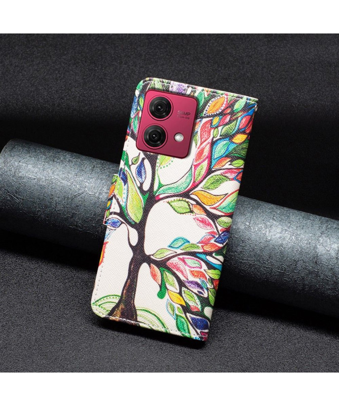 Housse Moto G84 5G Dessin Arbre