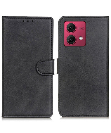 Housse Moto G84 5G Marius effet cuir mat