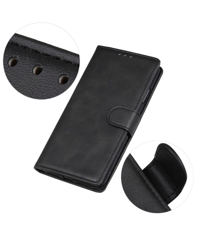 Housse Moto G84 5G Marius effet cuir mat