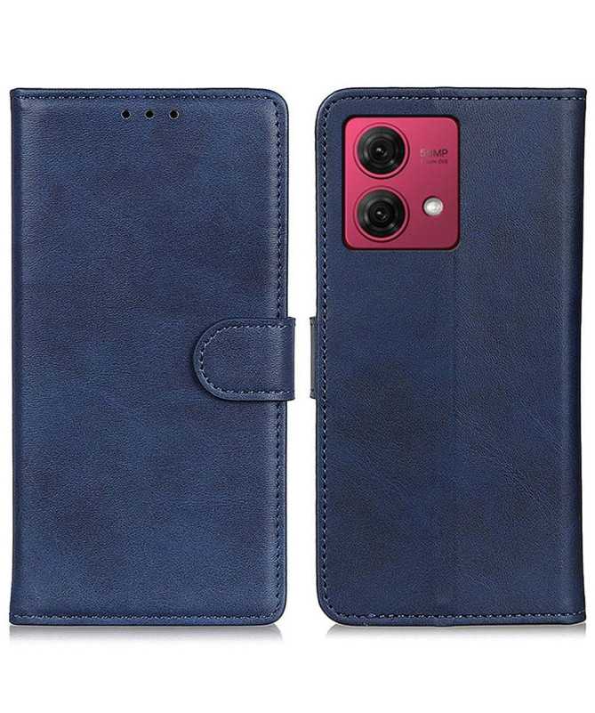 Housse Moto G84 5G Marius effet cuir mat