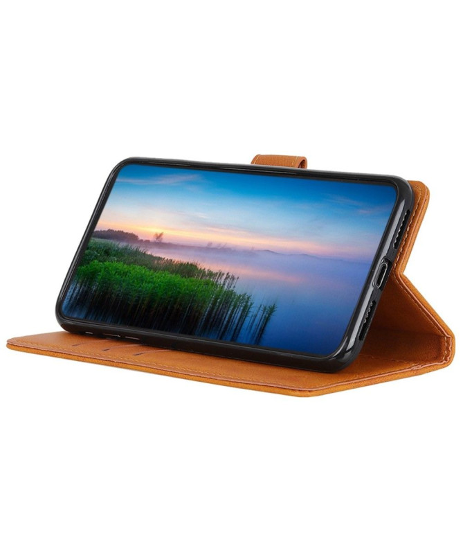 Housse Moto G84 5G Marius effet cuir mat