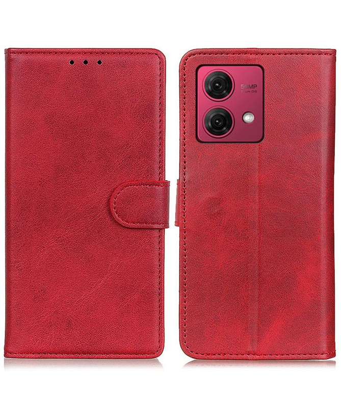 Housse Moto G84 5G Marius effet cuir mat