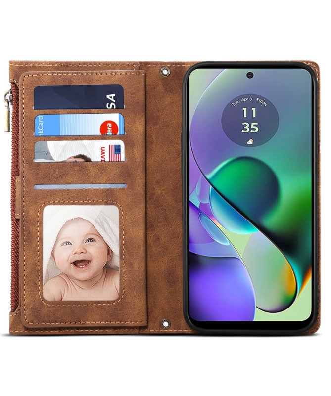Housse Moto G84 5G Portefeuille Irène