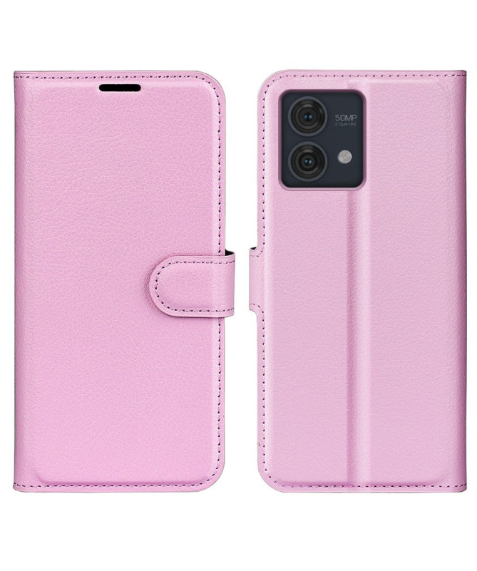 Housse Moto G84 5G portefeuille style cuir