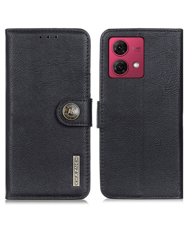 Housse Moto G84 5G KHAZNEH imitation cuir