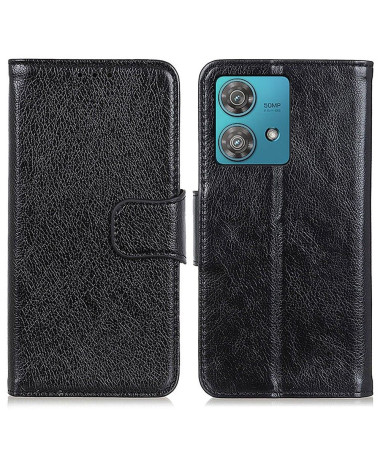 Housse Moto G84 5G Style Cuir Vieilli