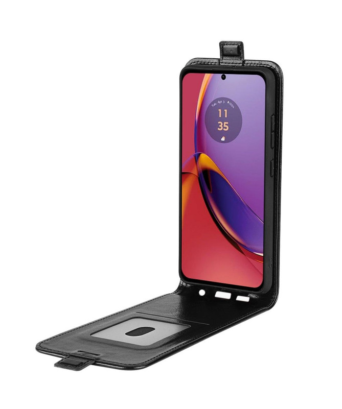 Housse Moto G84 5G simili cuir avec rabat vertical