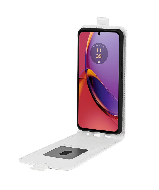 Housse Moto G84 5G simili cuir avec rabat vertical