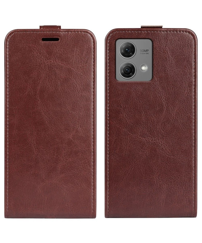 Housse Moto G84 5G simili cuir avec rabat vertical