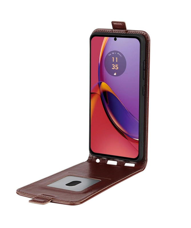 Housse Moto G84 5G simili cuir avec rabat vertical