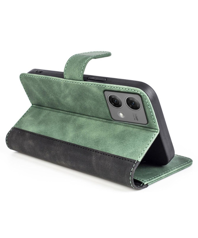 Housse Moto G84 5G Stand Folio Bicolore