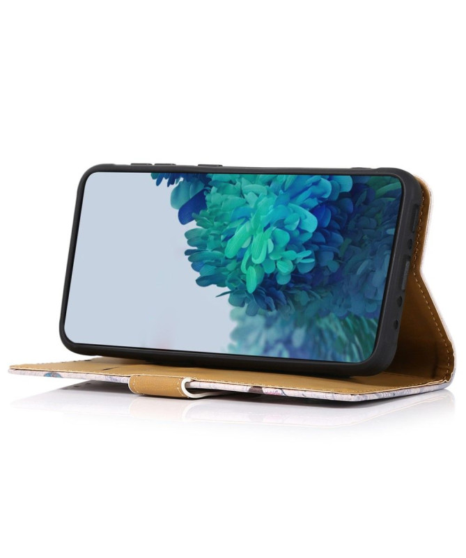 Housse Moto G73 5G Arbre bleu