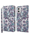 Housse Moto G73 5G Paisley Fleur 01