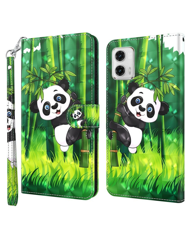 Housse Moto G73 5G Panda Perché