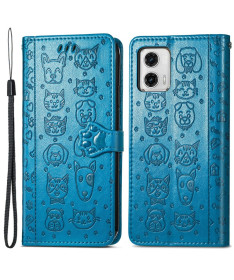 Housse Moto G73 5G animaux en relief