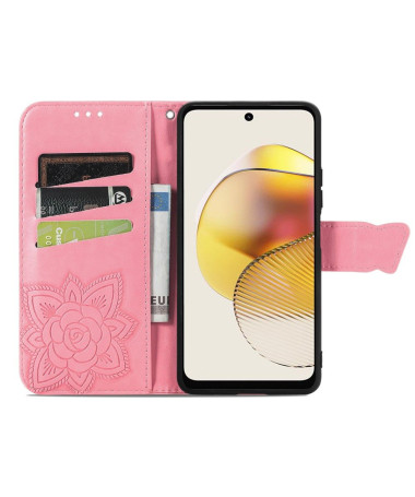 Housse Moto G73 5G Papillon Relief