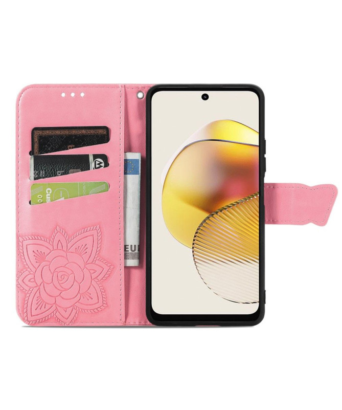 Housse Moto G73 5G Papillon Relief