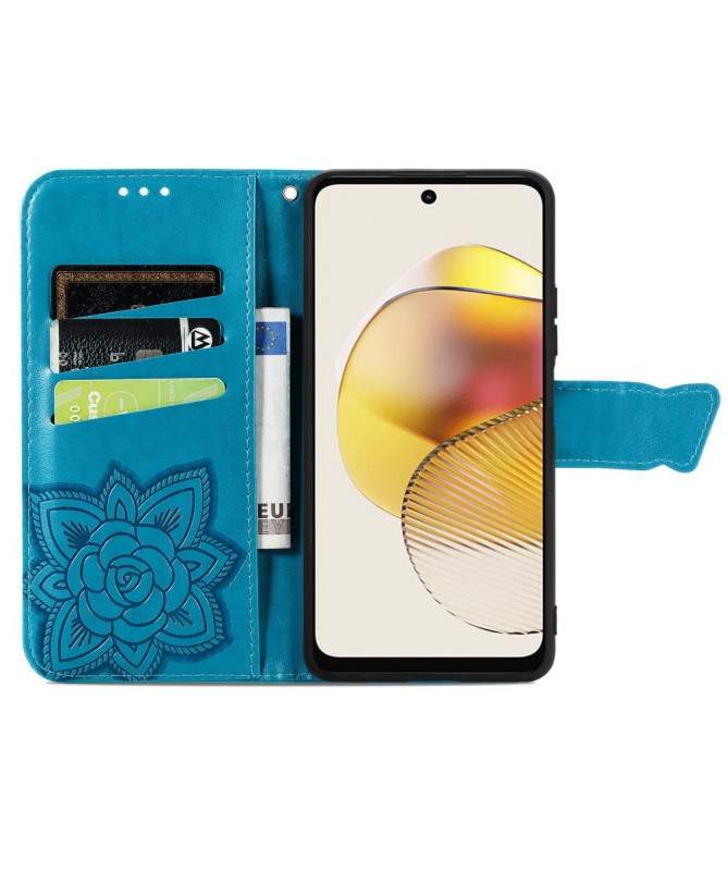 Housse Moto G73 5G Papillon Relief