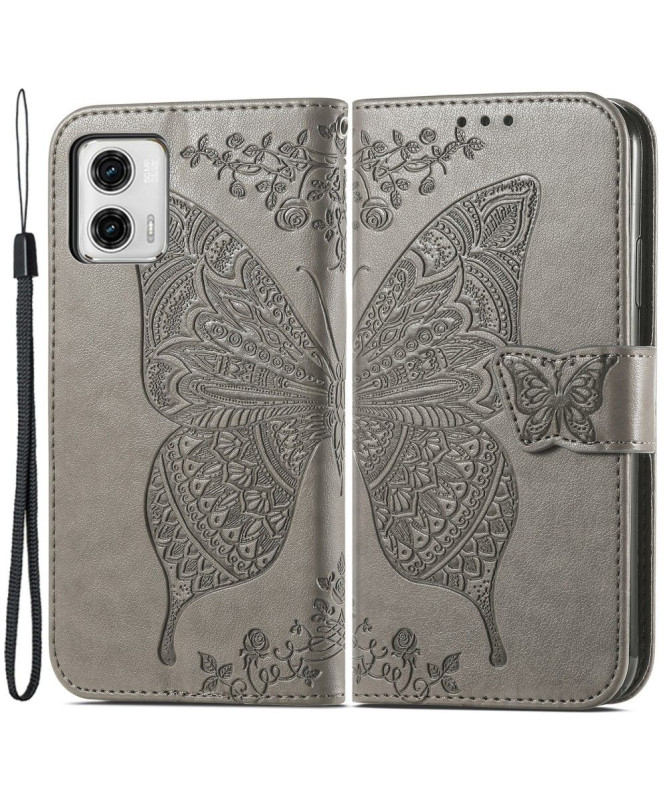 Housse Moto G73 5G Papillon Relief