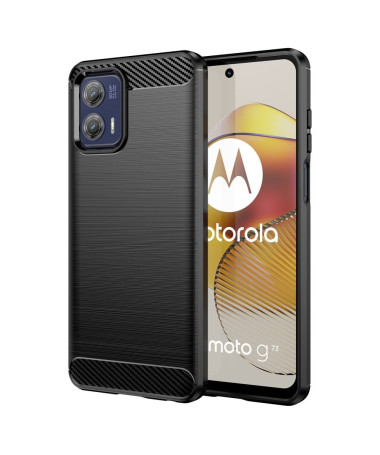 Coque Moto G73 5G effet brossé silicone