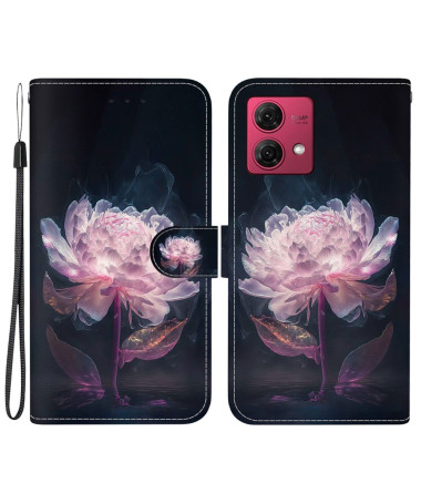 Housse Moto G84 5G Lotus Nocturne