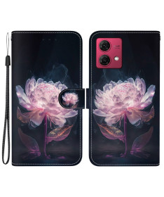 Housse Moto G84 5G Lotus Nocturne