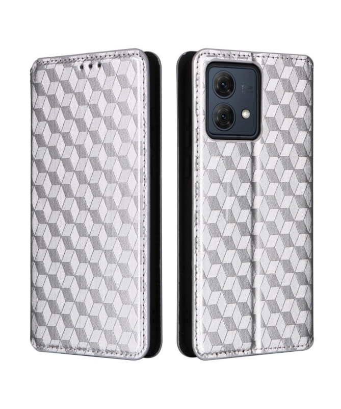 Housse Moto G84 5G flip cover design géométrie