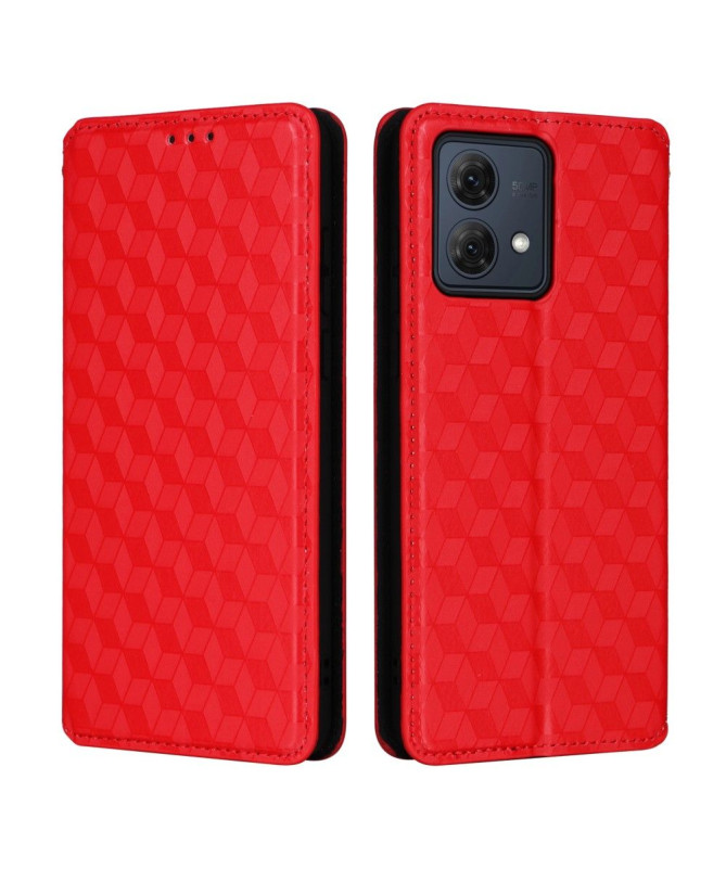 Housse Moto G84 5G flip cover design géométrie