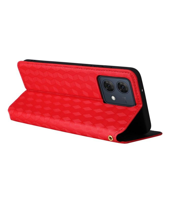 Housse Moto G84 5G flip cover design géométrie